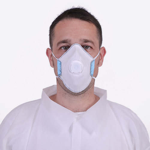FFP2 respirator with valve