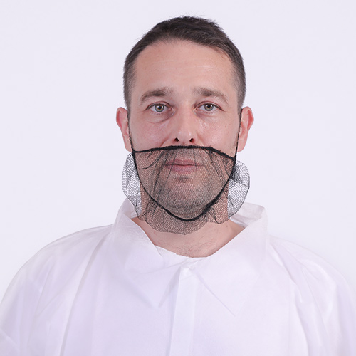 Disposable nylon black nylon mesh cover mask with single loop