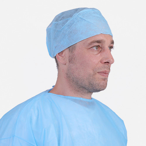 Disposable non woven medical use doctor cap with back elastic