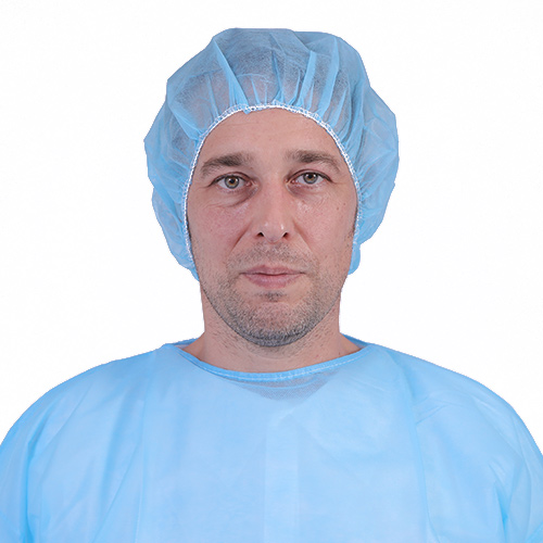 Disposable bouffant cap single elastic