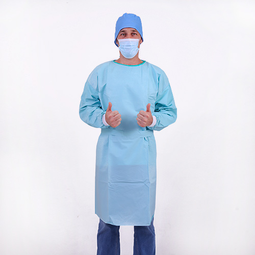 SMS Surgical gown green short sleeve