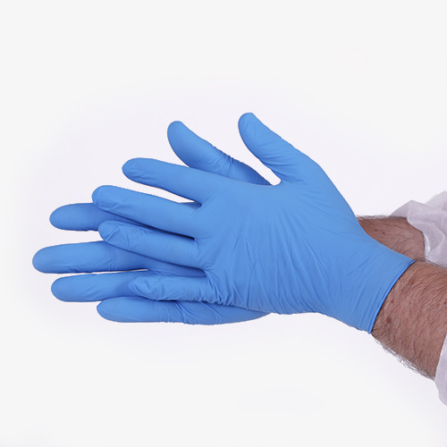 Powdered free nitrile gloves