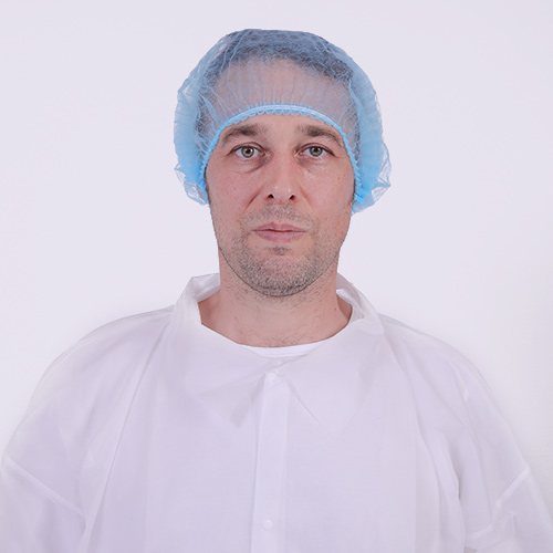 Non woven single&double elastic disposable mob cap