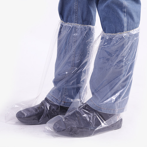 PE boot cover elastic at opening