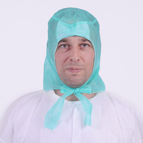 Disposable non woven cap/head cover with tie-on