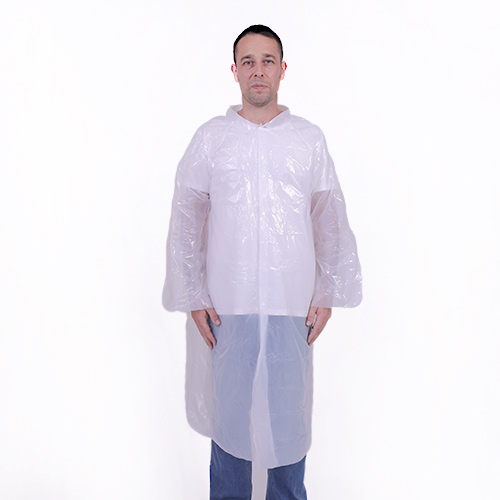 PE visitor gown with collar 3 snaps