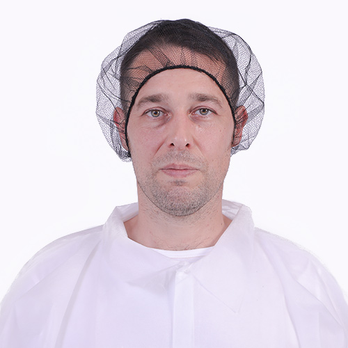 Medical disposable nylon black hair nylon mesh cap